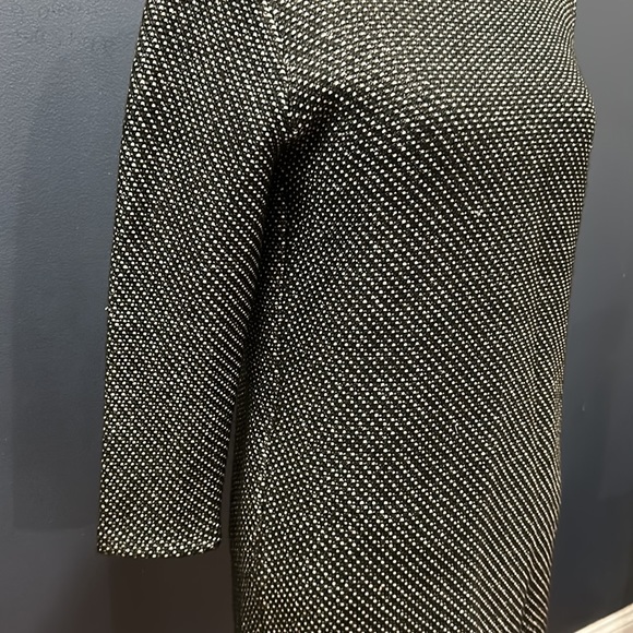 New Zara A Line Shift Turtle Neck Medium Knit Dress - Picture 4 of 6